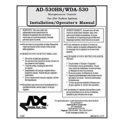 ADG530(HSI)INSTALL / OPER MANUAL