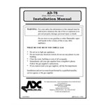 AD78 INSTALLATION MANUAL