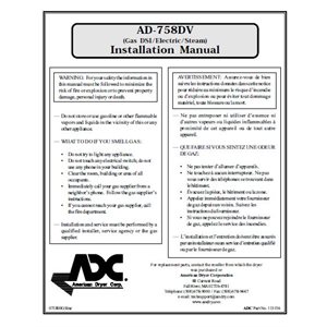 ADG-758DV INSTRUCTION MANUAL