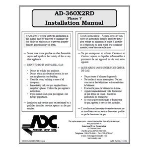 AD360X2RD PH7 INSTALL MANUAL