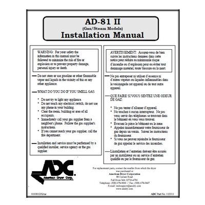 AD81 II INSTAL MANUAL 2001