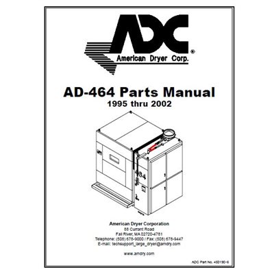 ADG-464 PARTS MANUAL-1995