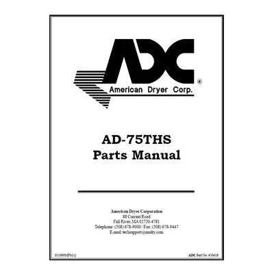 ADG-75THS PARTS MANUAL