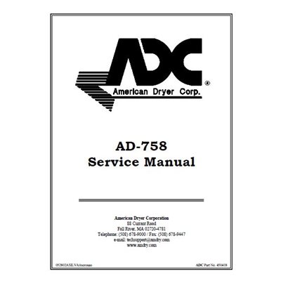 ADG-758 SERVICE MANUAL