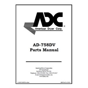 ADG-758DV PARTS MANUAL